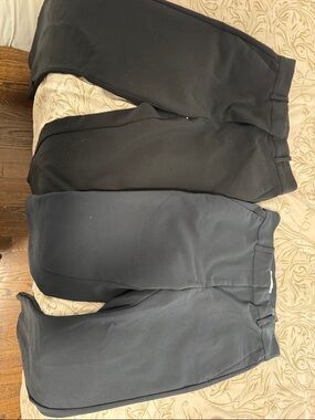 H&M Black and Navy Straight-Leg Dress Pants